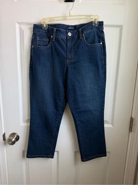 Bandolino Dark Blue Denim Jeans with Contrast Stitching